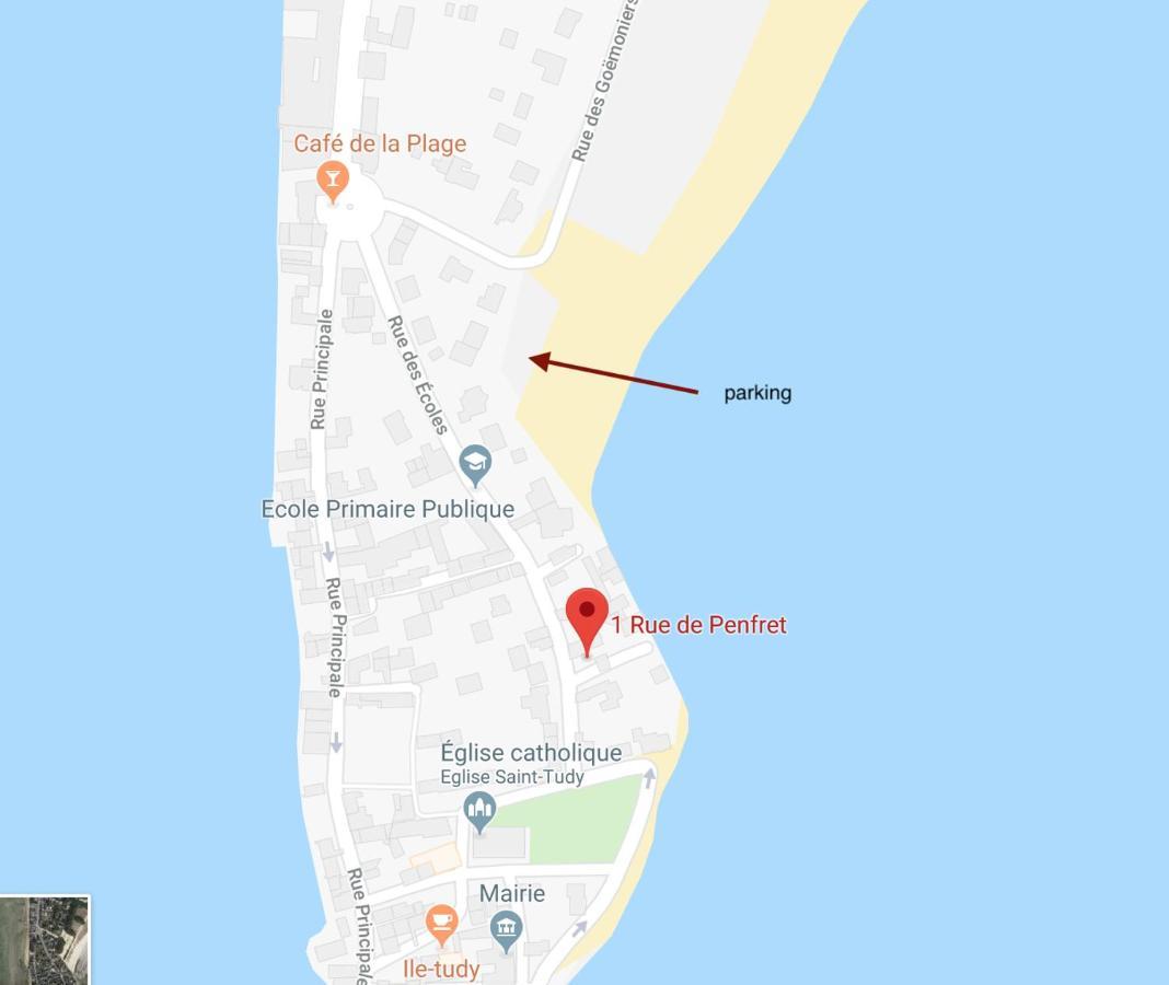 Villa Penfret - 20 Meters From The Beach Ile-Tudy Bagian luar foto